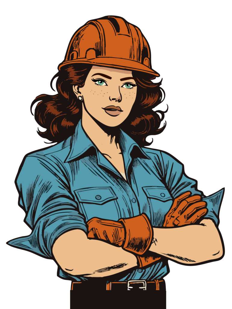 Comic Frau - Frauen erobern Industrie und Bergbau
